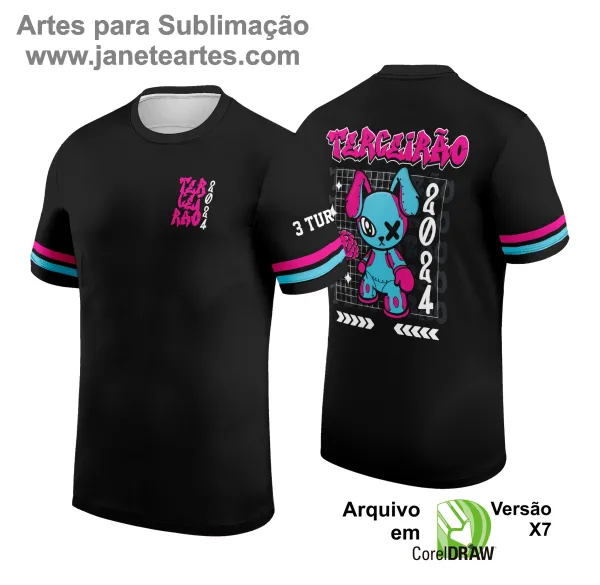 Camisa de Terceirão Personalizada, Camisa Exclusiva Terceirão, Uniforme Escolar Terceirão, Camiseta Criativa Terceirão 2025