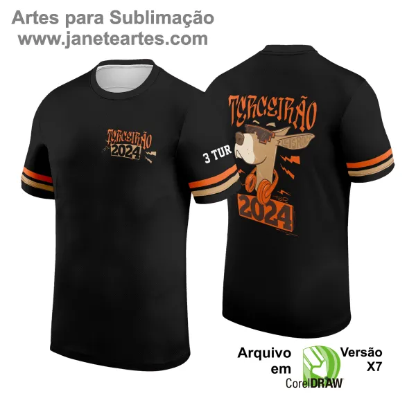 Arte Vetor Camisa de Terceirão Dog 2025