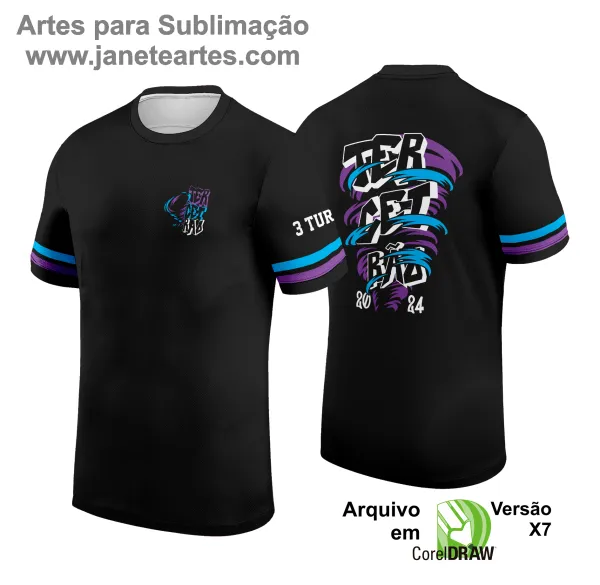 Arte Vetor Camisa de Terceirão Furacão Tornado 2025