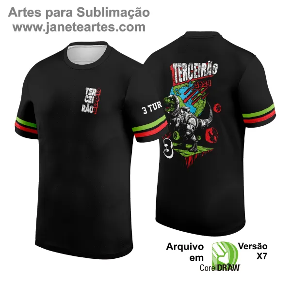 Arte Vetor Camisa de Terceirão T-Rex 2025