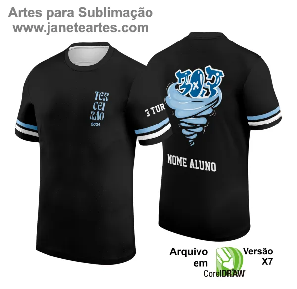 Arte Vetor Camisa de Terceirão Tornado 2025