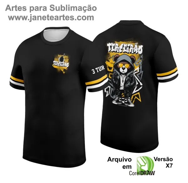 Arte Vetor Camisa de Terceirão Urso 2025