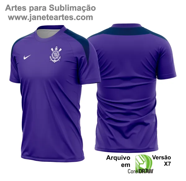 Camisa do Corinthians Treino 2025 - 2026 - Arte Vetor