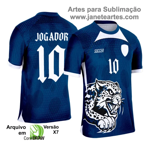 Arte Template Camisa Azul de Interclasse 2025 - Tigre