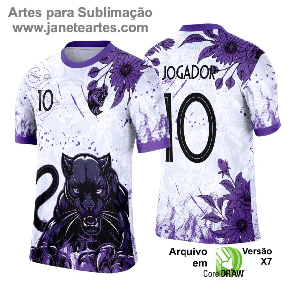 Arte Template Camisa Branca de Interclasse 2025 - Pantera Negra