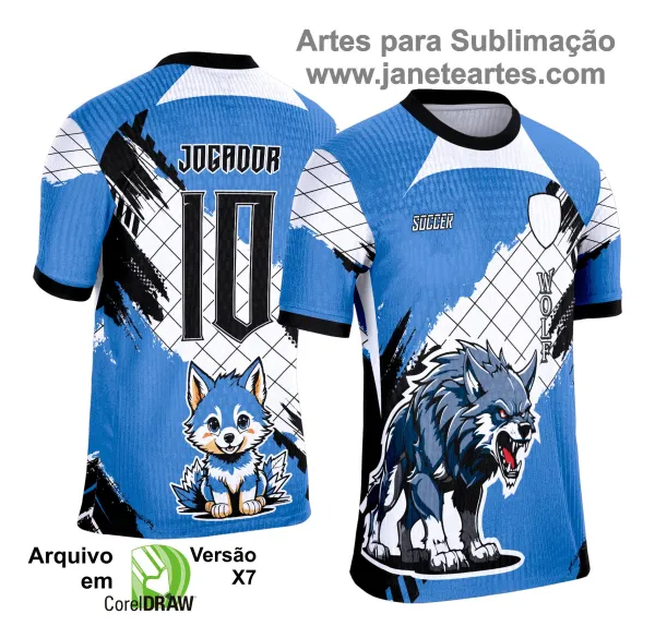 Arte Template Camisa de Interclasse 2025 | Dois Lobos