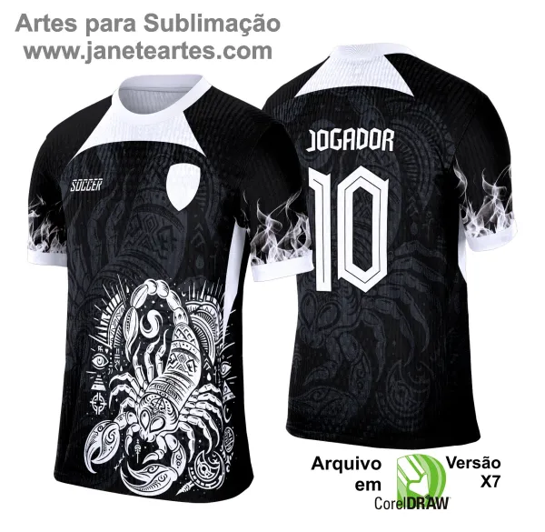 Arte Template Camisa de Interclasse 2025 | Escorpião