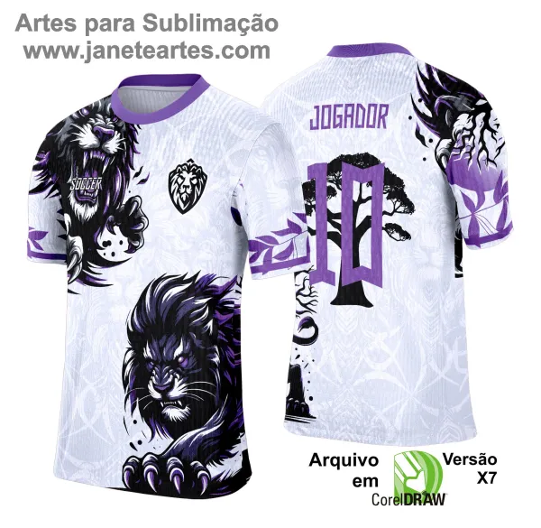 Arte Template Camisa de Interclasse 2025 | Leão Floral