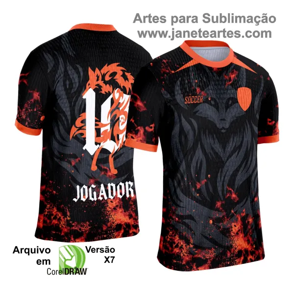 Arte Template Camisa de Interclasse 2025 | Raposa Laranja