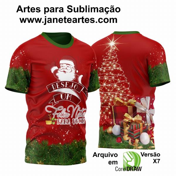 Estampa Camisa de Natal 2023 - Sublimação - Modelo 10