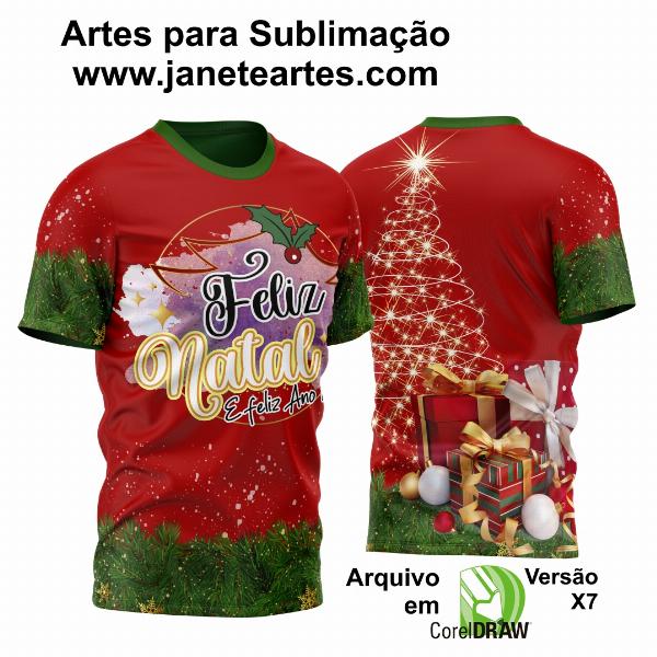 Estampa Camisa de Natal 2023 - Sublimação - Modelo 11