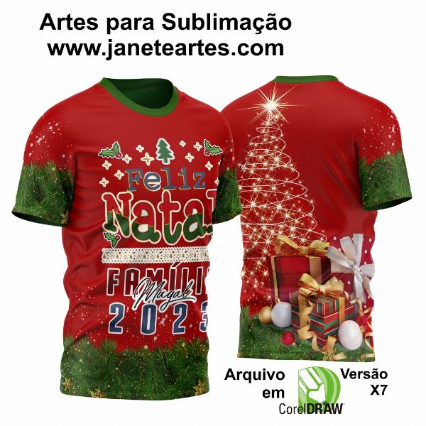 Estampa Camisa de Natal 2023 - Sublimação - Modelo 16