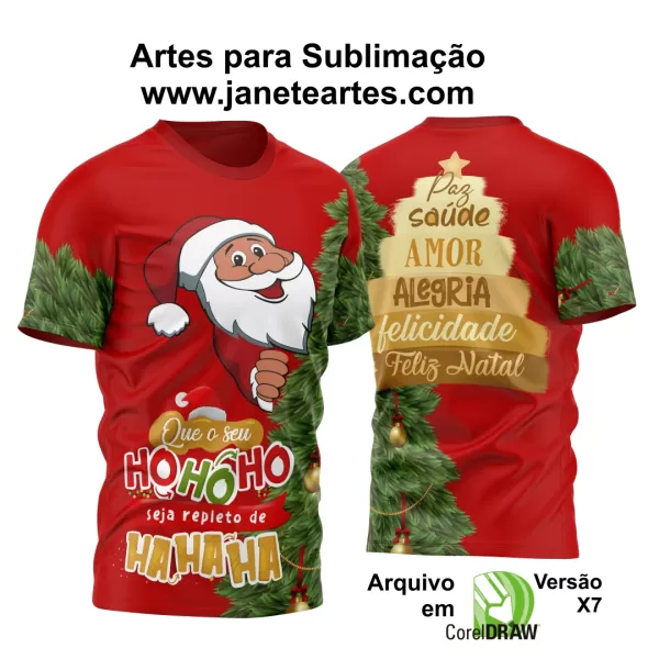 Estampa Camisa de Natal 2023 - Sublimação - Modelo 21