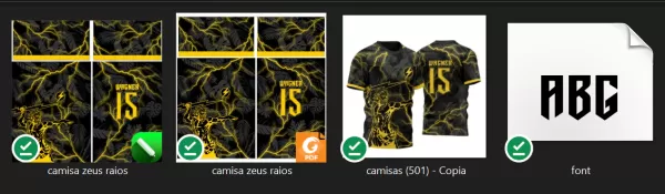 Estampa Para Camisa InterClasse Zeus Raios 2023