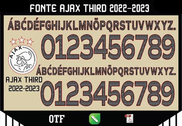 Fonte Ajax Third 2022-23