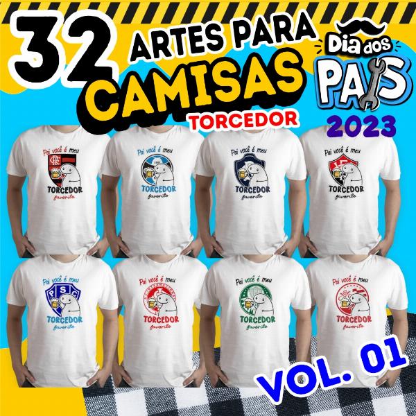 Kit 32 Artes Prontas Para Camisas Dia Dos Pais 2023 Torcedor Vol 01 Flork
