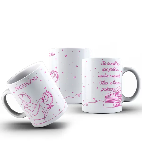 Kit 80 Artes Para Caneca Dia Dos Professores em  Linha PNG 2023