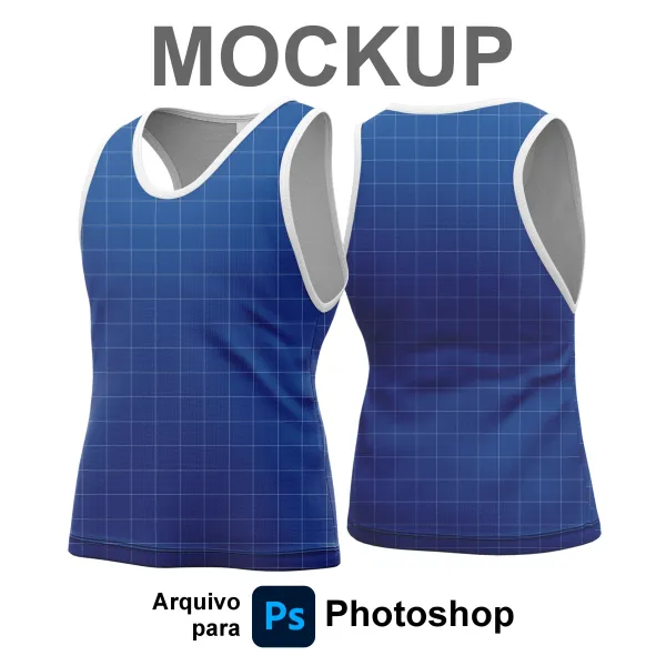 Mockup Camisa Regata Abadá - TIF - PS para Photoshop