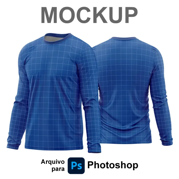 Mockup Camisa manga longa - TIF - PS para Photoshop