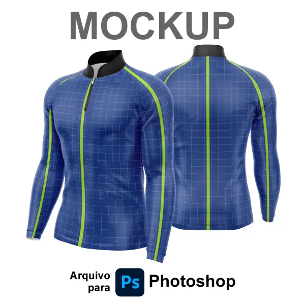 Mockup Camisa manga longa de pesca - TIF - PS para Photoshop