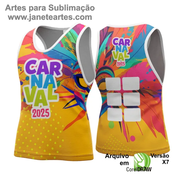 Pack 100 Artes Abadá Carnaval 2025 Editáveis Corel Crd Vol 02