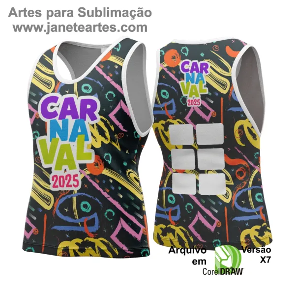 Pack 100 Artes Abadá Carnaval 2025 Editáveis Corel Crd Vol 02