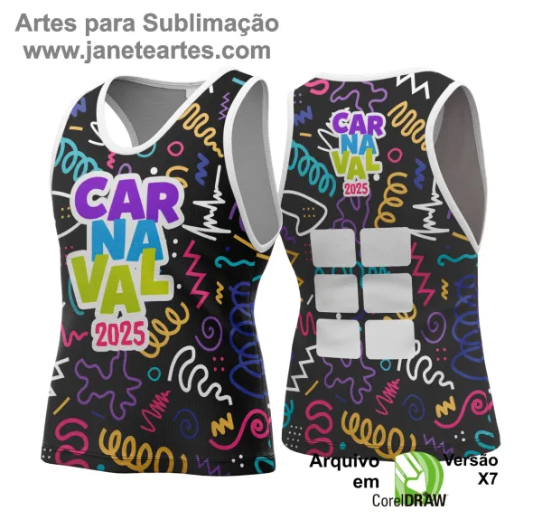 Pack 100 Artes Abadá Carnaval 2025 Editáveis Corel Crd Vol 02