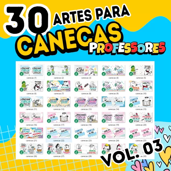 Pack Avulso Artes CANECAS Professores 2023 Vol 3
