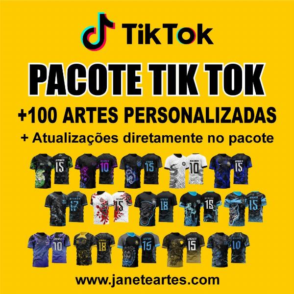Pacote Camisas Tiktok Template Interclasses - Vetores 2023