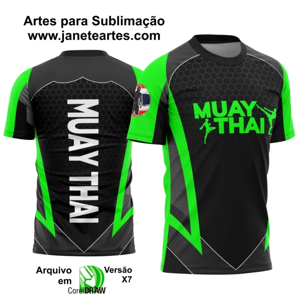 rte Vetor Camisa Profissão Muay Thai